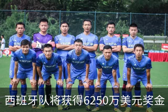 西班牙队将获得6250万美元奖金 每位球员将分得约88万美元